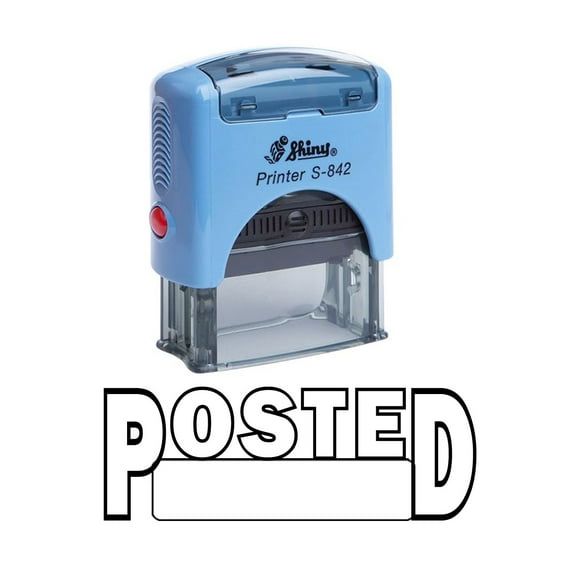 POSTED Self Inking Rubber Stamp Custom Shiny Office Stationary Stamp