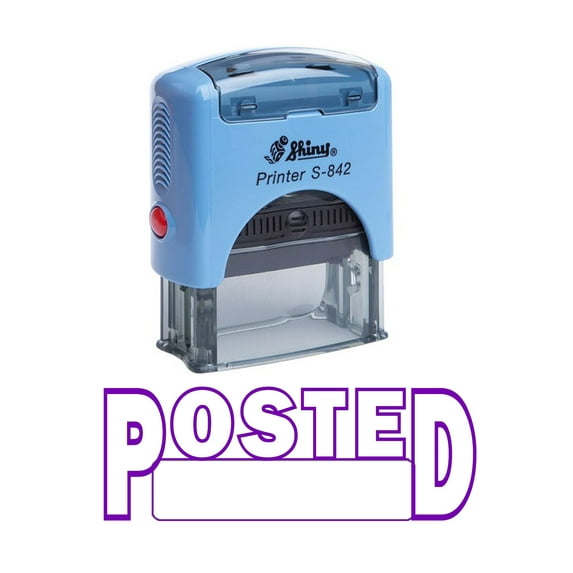POSTED Self Inking Rubber Stamp Custom Shiny Office Stationary Stamp