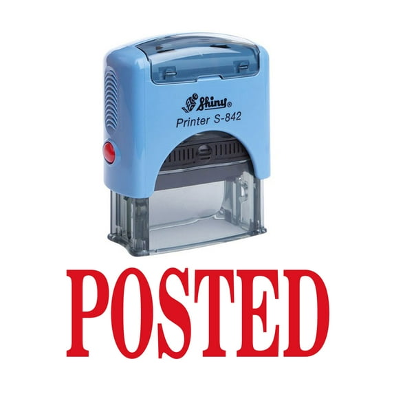 POSTED Self Inking Rubber Stamp Custom Shiny Office Stationary Stamp