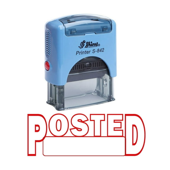 POSTED Self Inking Rubber Stamp Custom Shiny Office Stationary Stamp