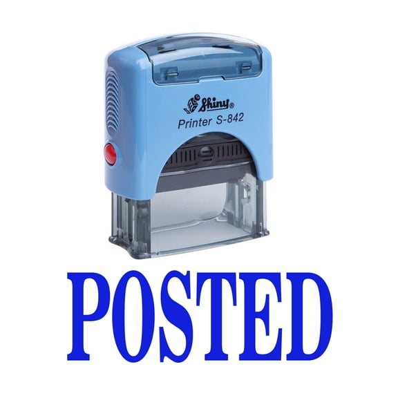 POSTED Self Inking Rubber Stamp Custom Shiny Office Stationary Stamp