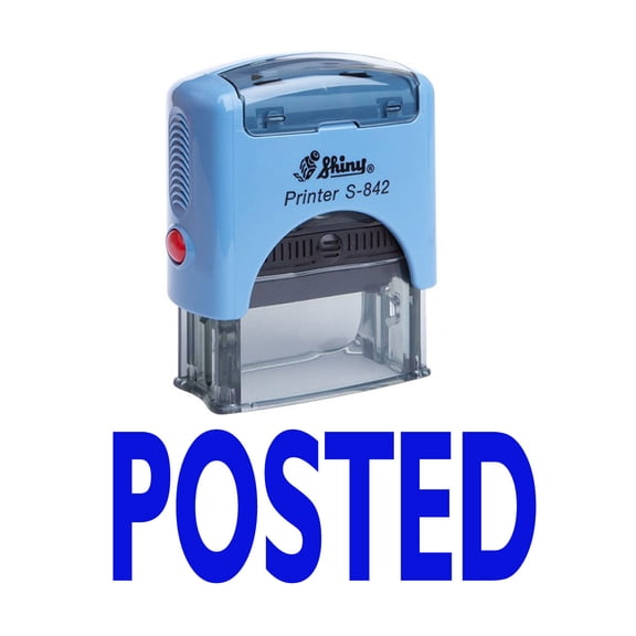 POSTED Self Inking Rubber Stamp Office Stationary Custom Shiny Stamp