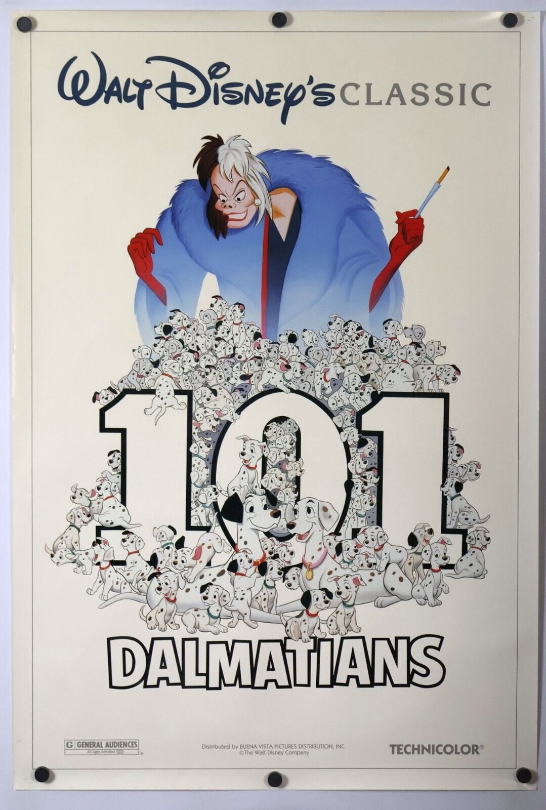 POSTER 101 Dalmatians - original DS movie poster 1991 Rerelease Advance ...