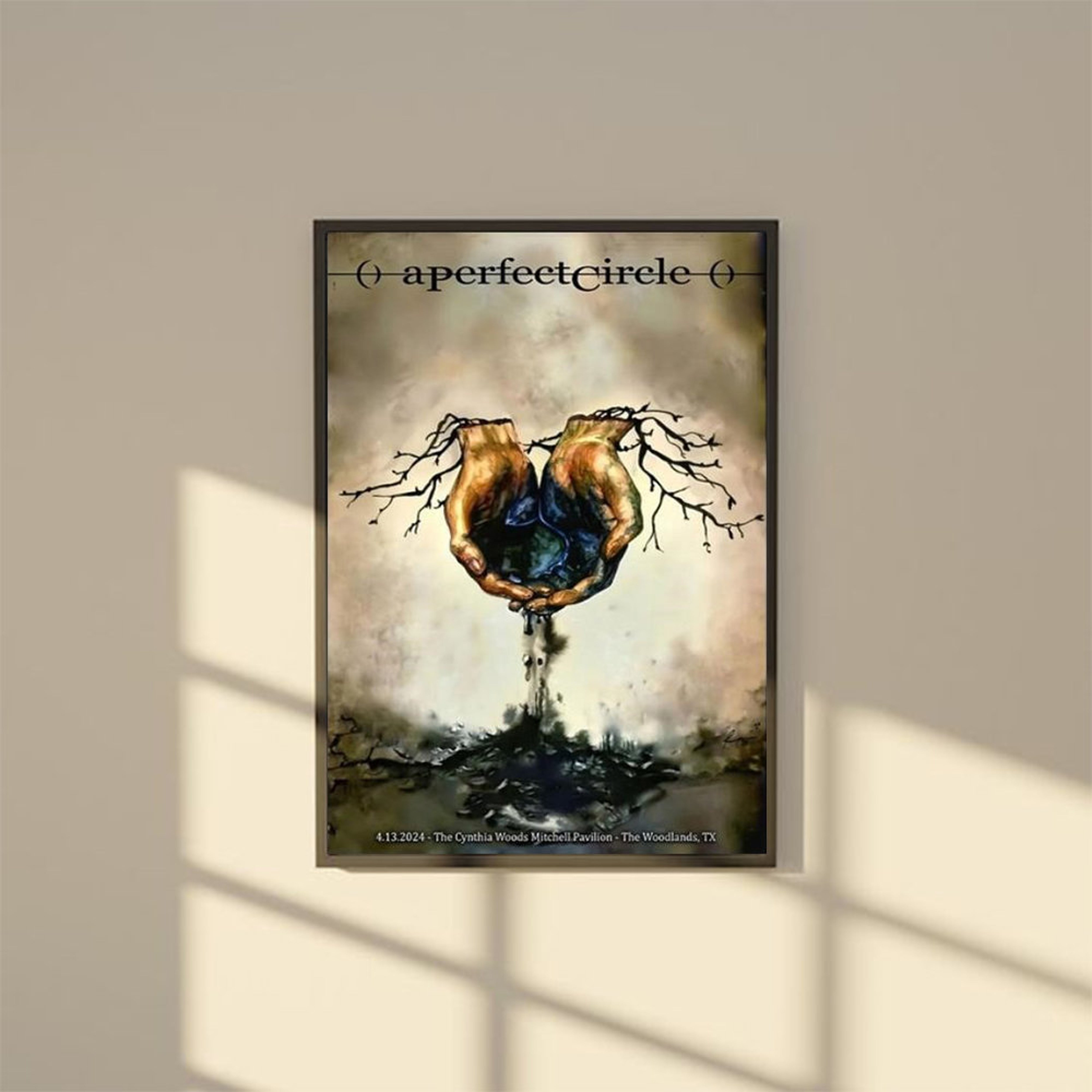 POSTER A perfect circle the woodlands april 13 2024 tour poster