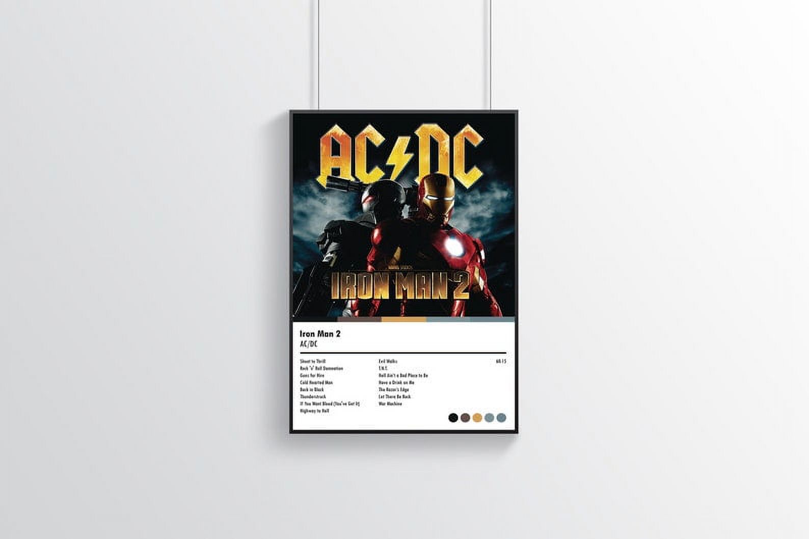 POSTER AC/DC Poster | Iron Man 2 Album Poster | Album Cover Poster ...