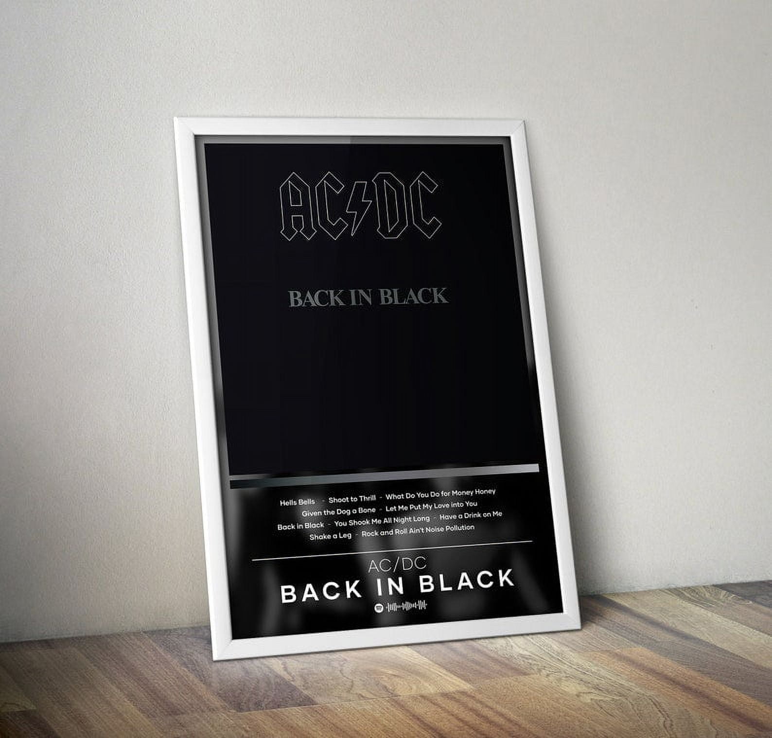 POSTER AC/DC Poster Print | Back in Black Poster | Album Poster Prints ...