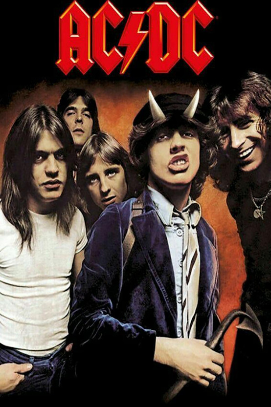 POSTER AC/DC Poster- Rock Music Icons, High Voltage, Classic Rock ...