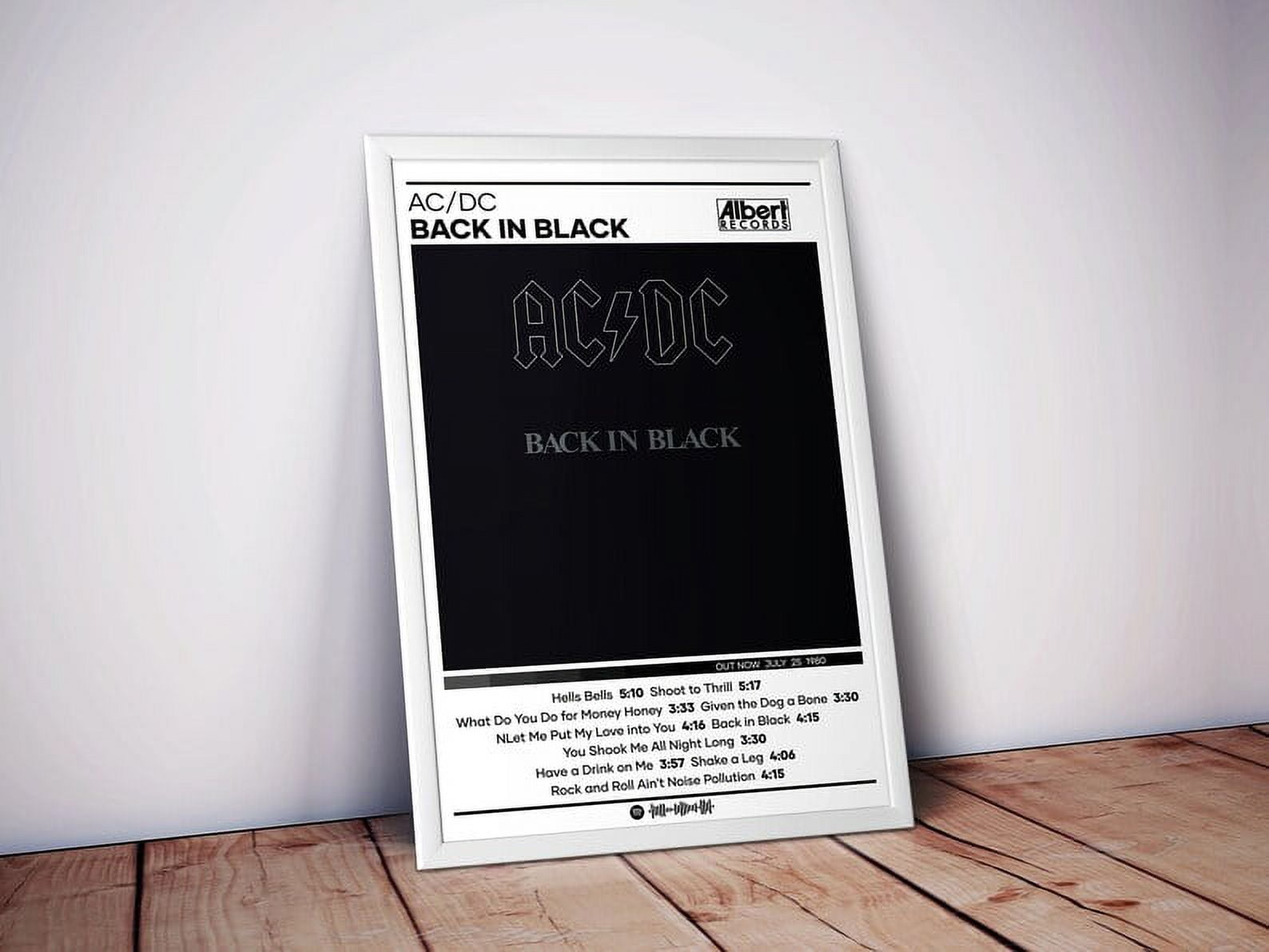POSTER ACDC Poster | Back in Black Poster | | Album Poster Prints ...