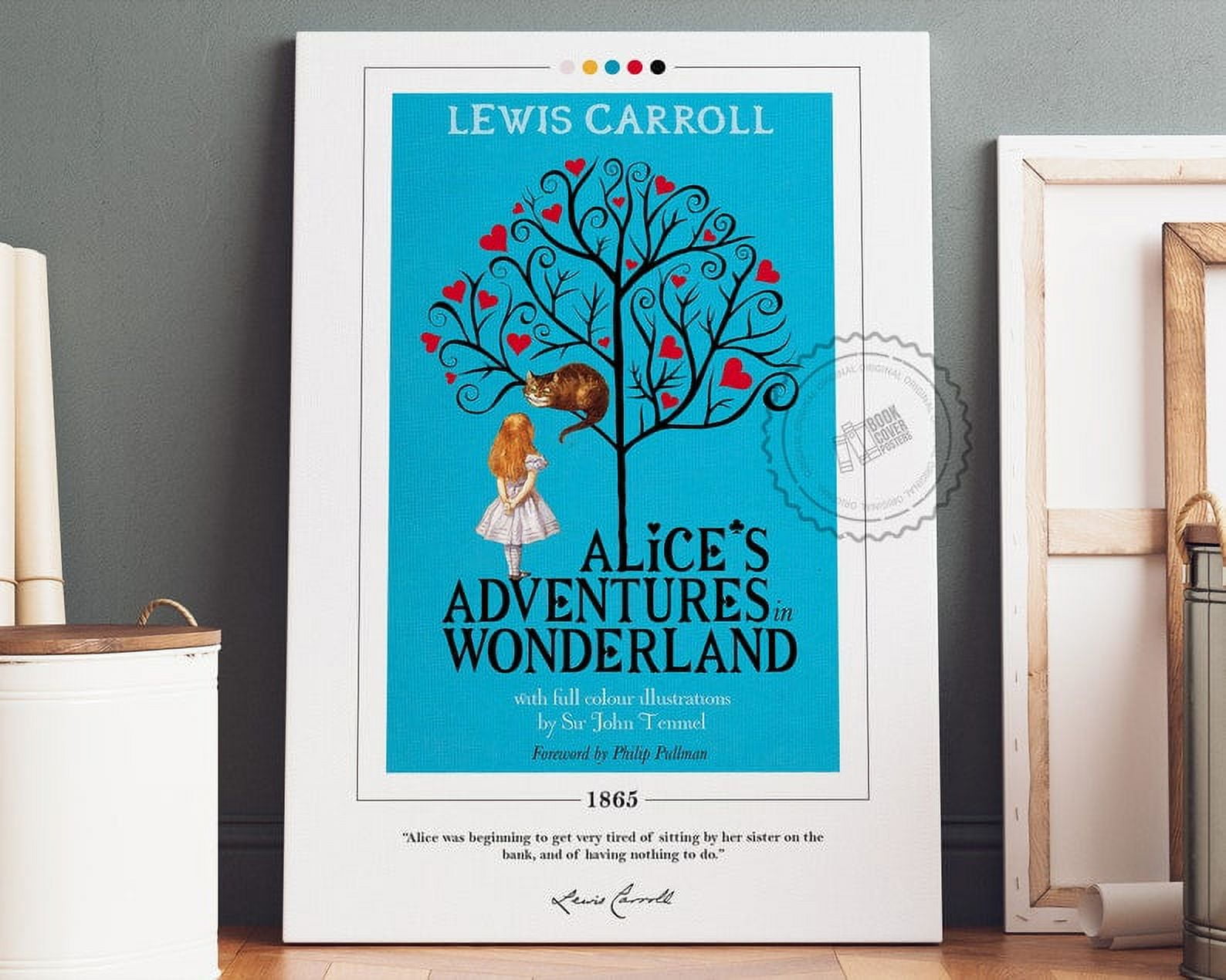 POSTER Alice's Adventures in Wonderland Book Cover Poster | Lewis