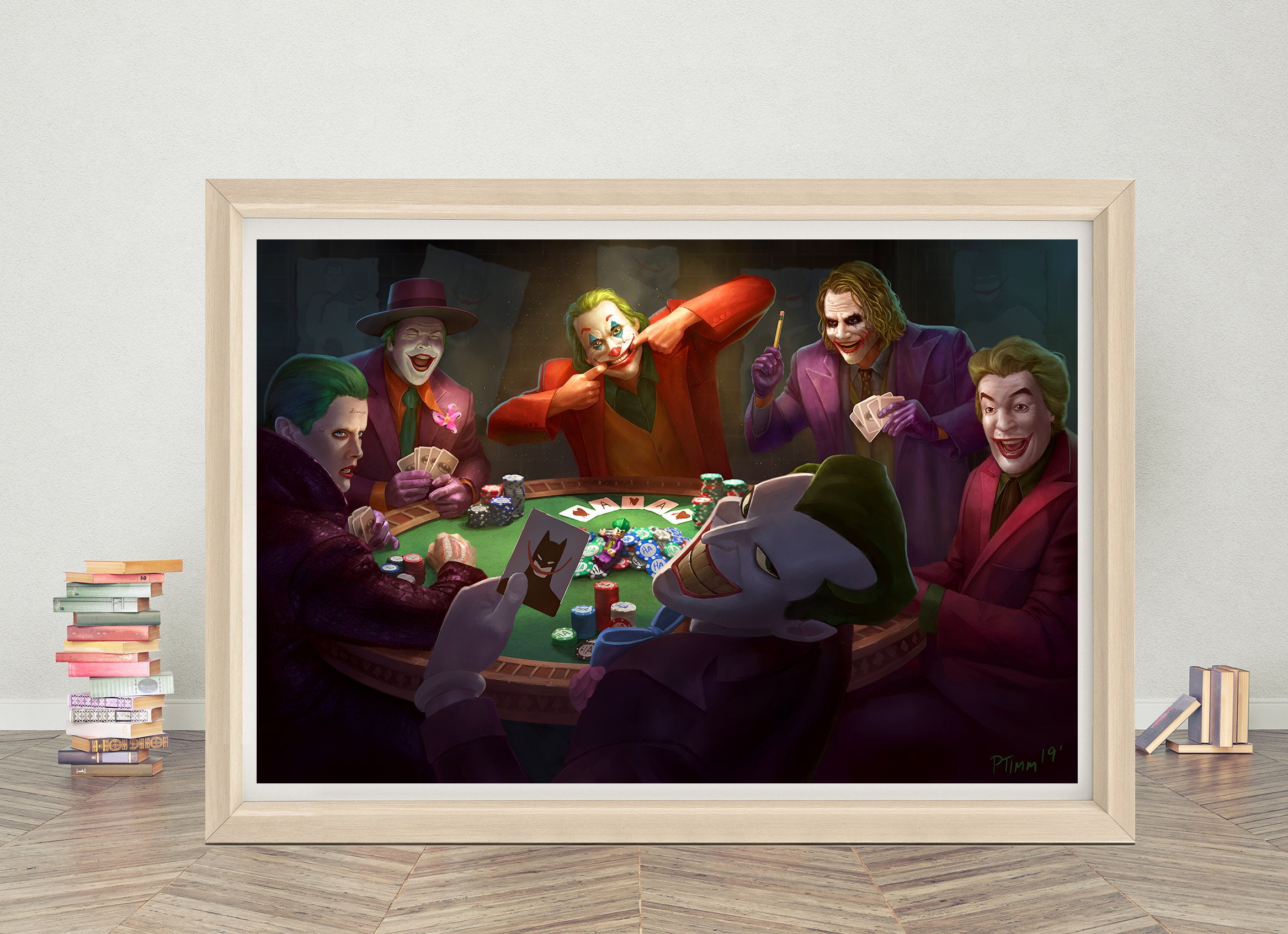 POSTER All Jokers Playing Poker Casino Art Print Wall Decor| Classic ...
