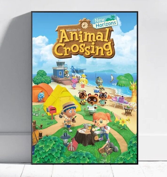 POSTER Animal Crossing Poster, New Horizons Wall Art, Rolled Print