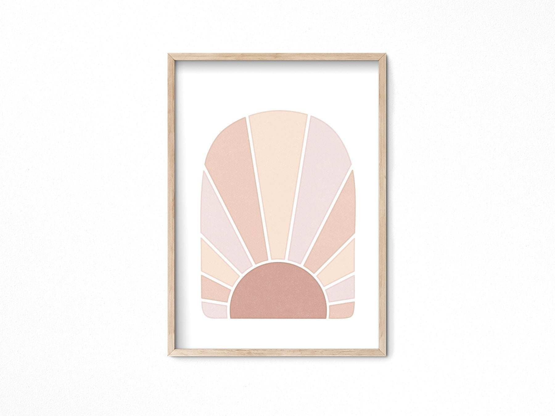POSTER Arch Wall Decor With Terracotta Coloured Sunrise Print, Boho ...