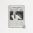 POSTER Ariana Grande Retro Newspaper Print, One Last Time Poster, One