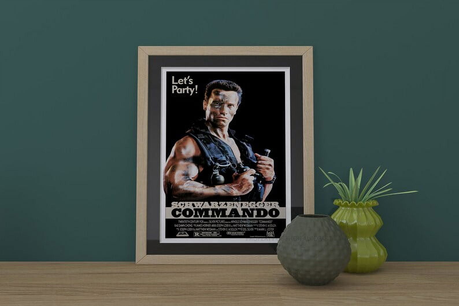 POSTER Arnold Schwarzenegger Poster - Action Movie Commando Print , Classic Action Films From ...