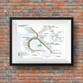 POSTER BART Bay Area Rapid Transit Map 2023, Current BART Map, San Fransisco Subway Map, BART