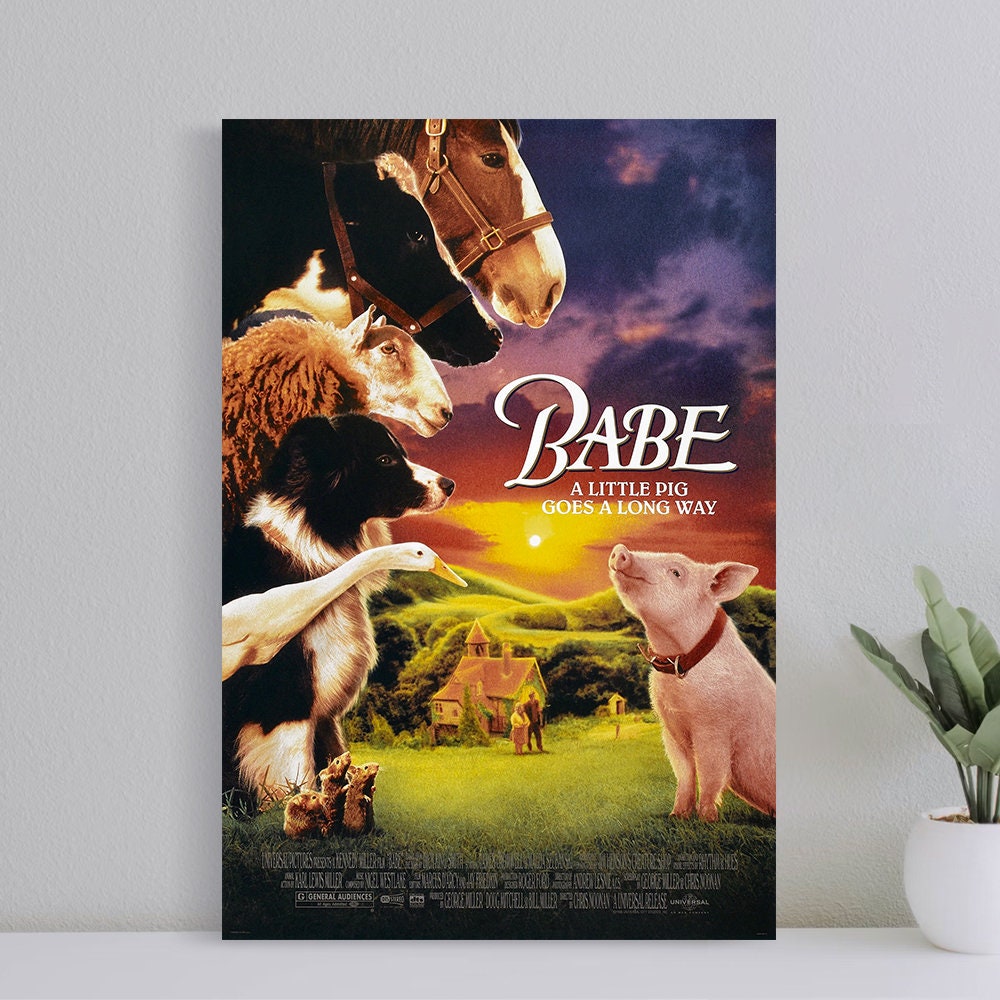 POSTER Babe 1995 Movie Poster, Wall Art Film Print, Art Poster for Gift