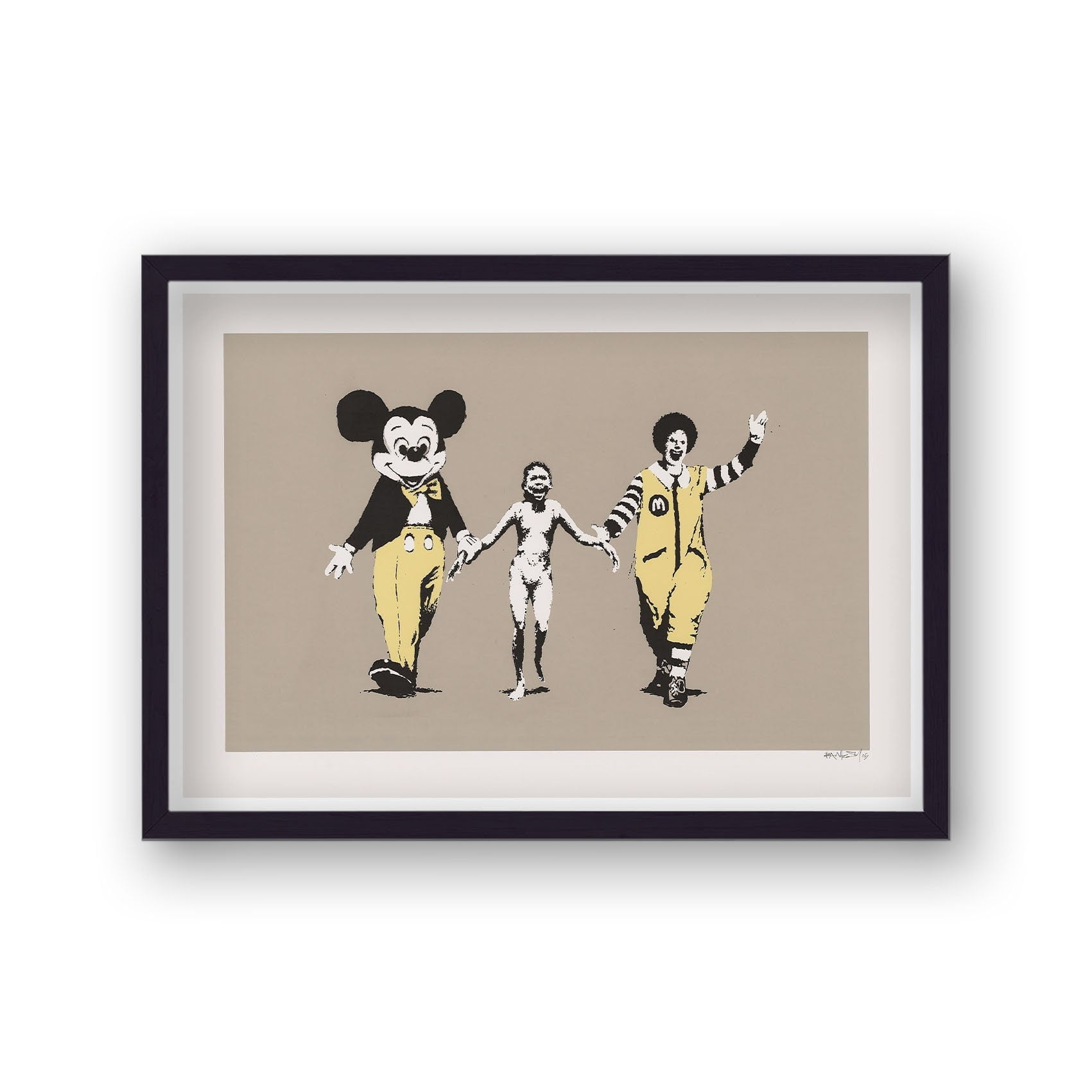 POSTER Banksy Napalm Can't Beat The Feeling V2UNFRAMED