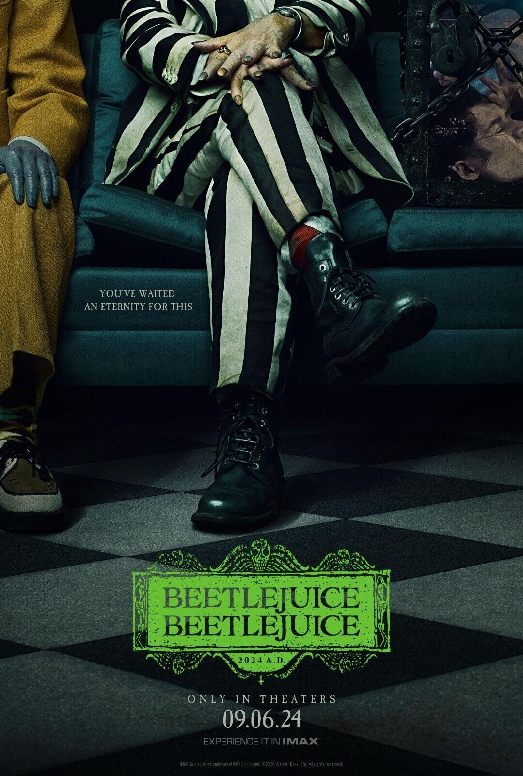 POSTER Beetlejuice Beetlejuice 2024 AD Movie PREMIUM POSTER MADE IN USA