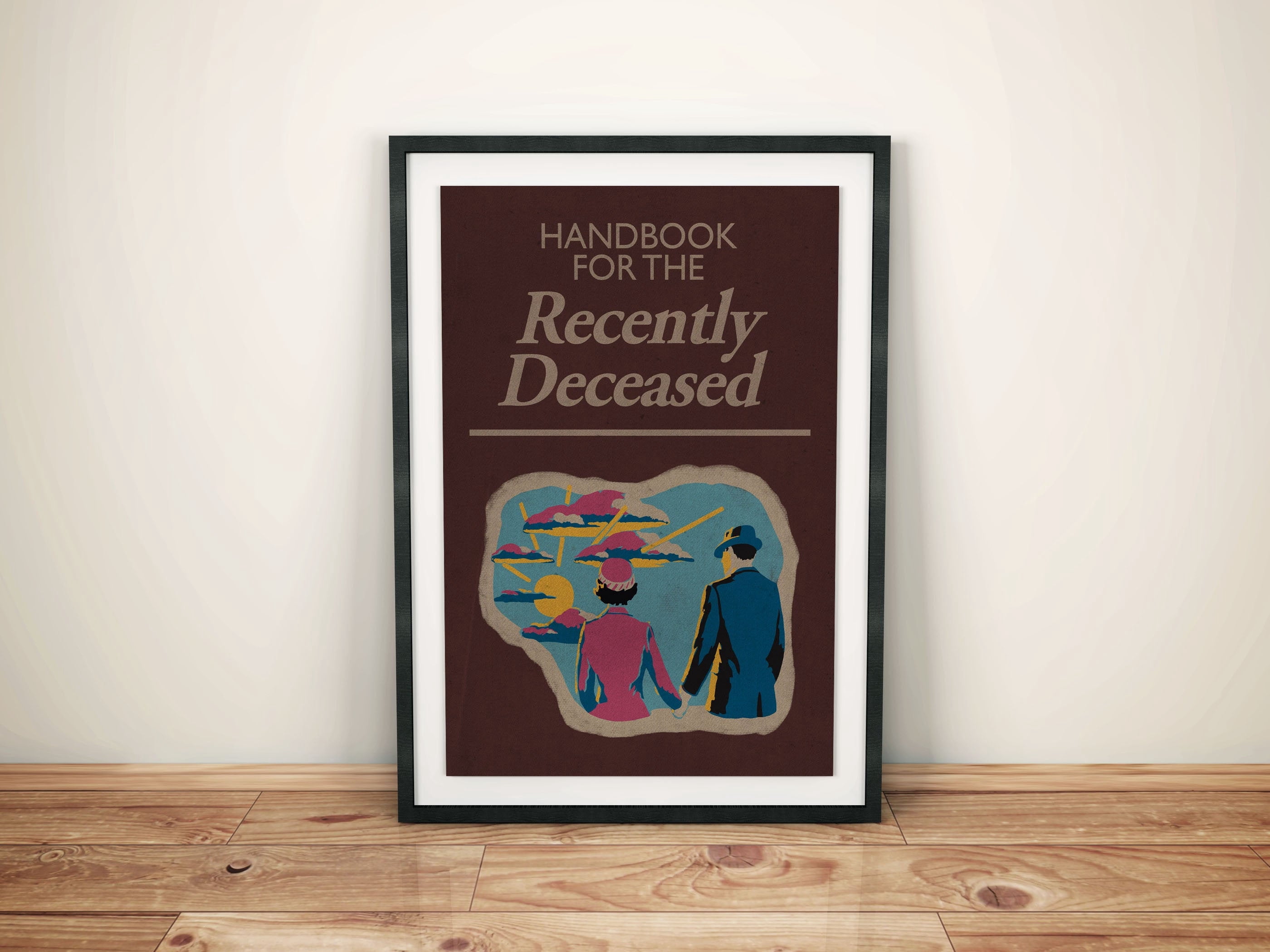 Poster Beetlejuice Inspired Handbook for the Recently Deceased Vintage