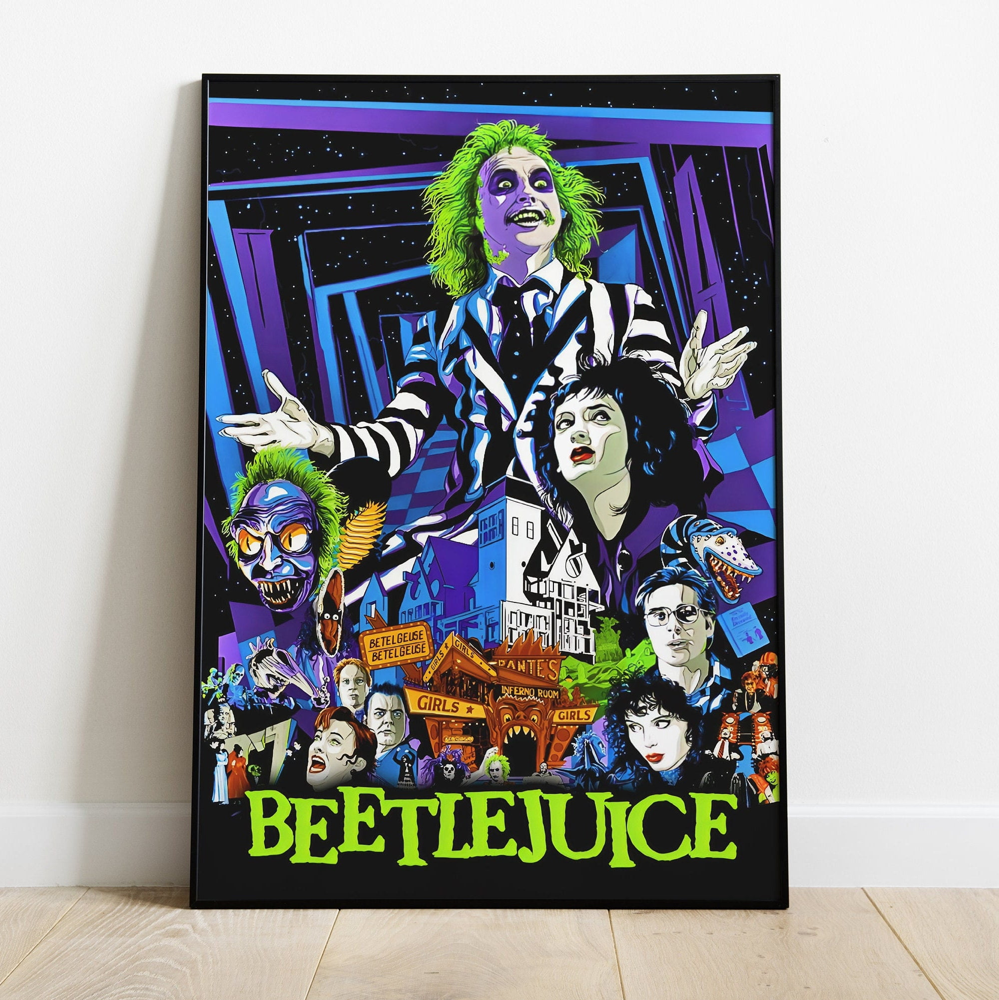 Beetlejuice Strange And Usual Matte Fine Art Print - Unframed Poster For Framing