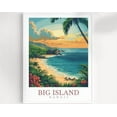 thumbnail image 1 of Kna Prints - Poster Big Island Travel Print Hawaii Wall Art Big Island Wall Hanging Home Decor Big Island Gift Art Lovers Hawaii Art Lover Gift Print Artwork , Wall Art, UNFRAMED-12x18, 1 of 2