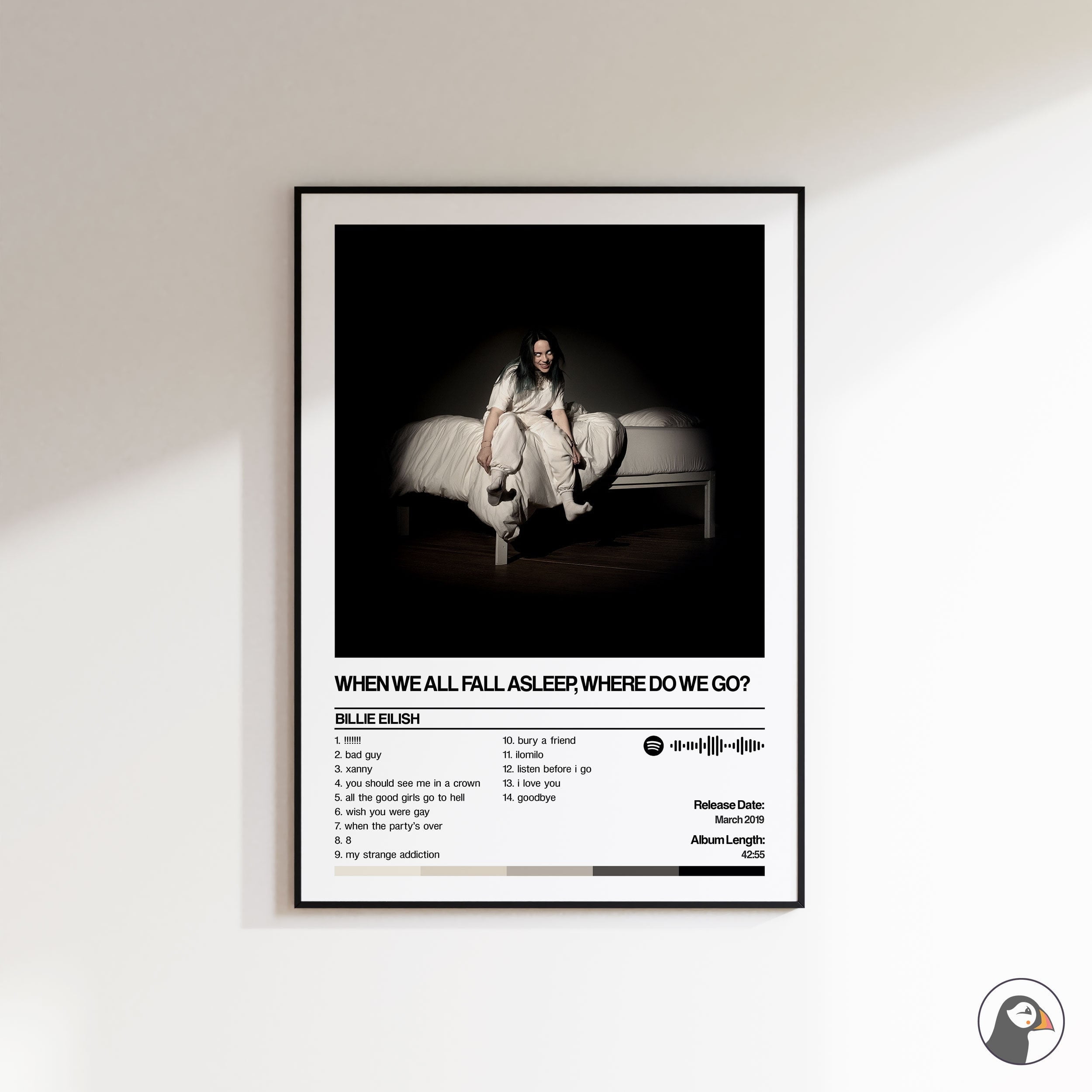 POSTER Billie Eilish When We All Fall Asleep Where Do We Go Album Poster billie eilish when we all fall asleep where do we go album