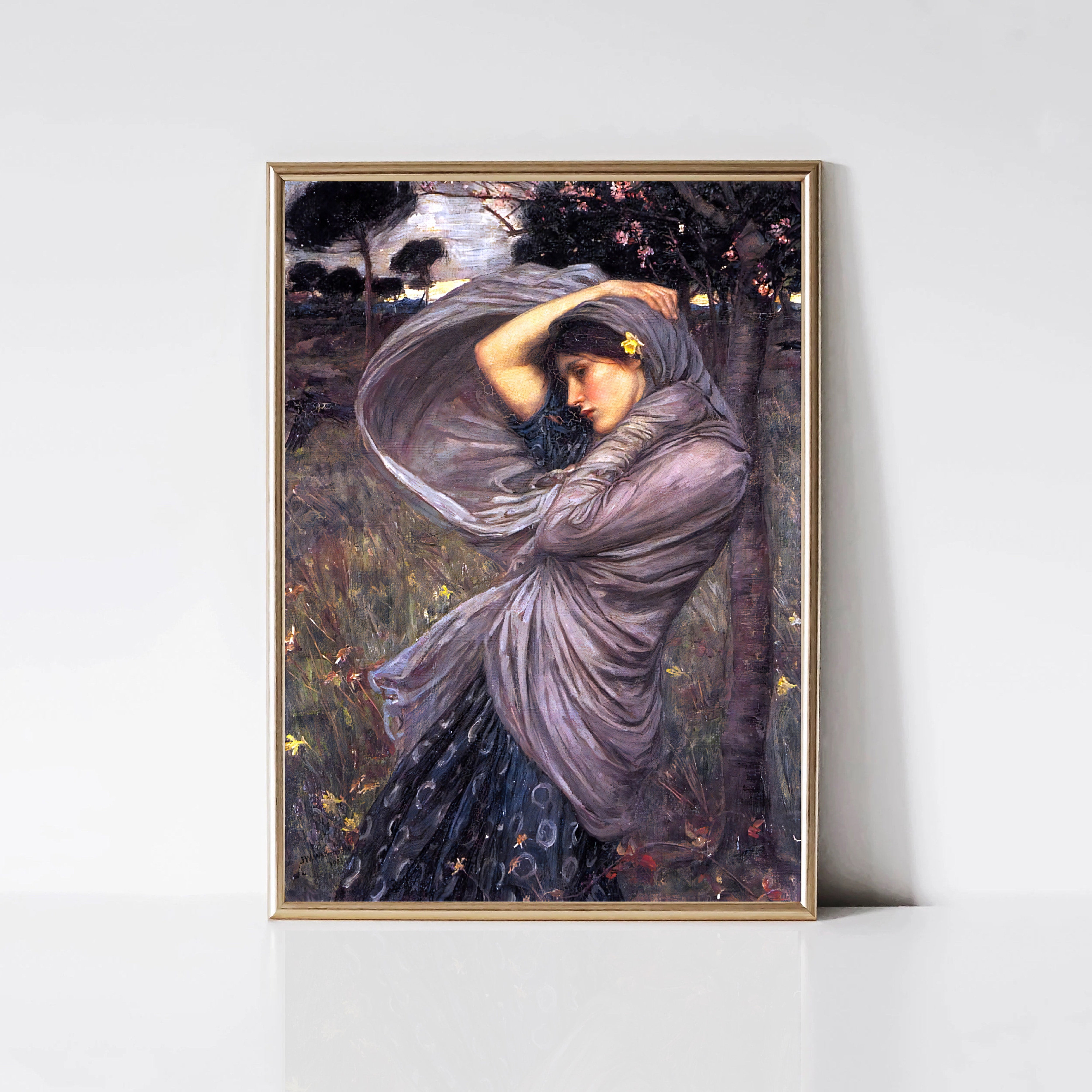 POSTER Boreas by John William Waterhouse | Pre-Raphaelite Art Print ...