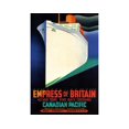 POSTER CANADIAN PACIFIC Lines Empress of Britain New Retro Ocean Liner