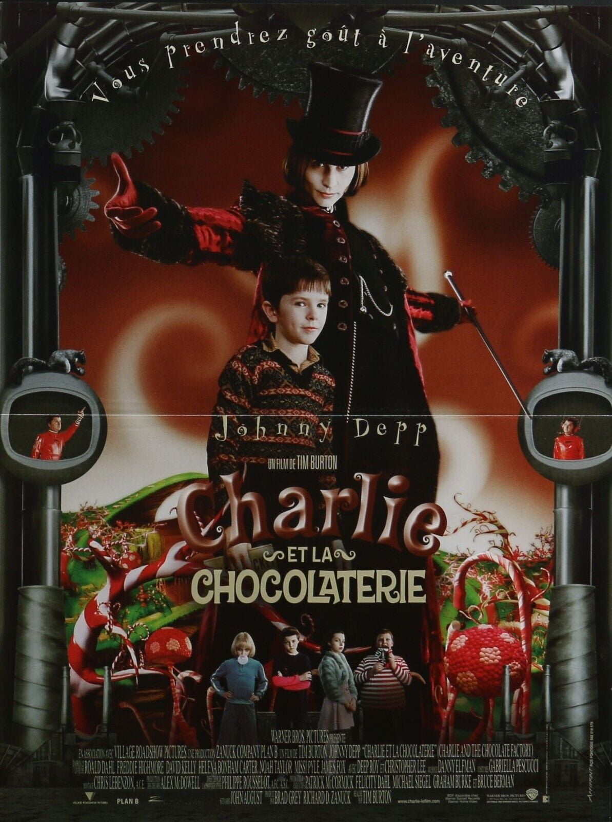 POSTER Charlie and the Chocolate Factory original movie poster - FR