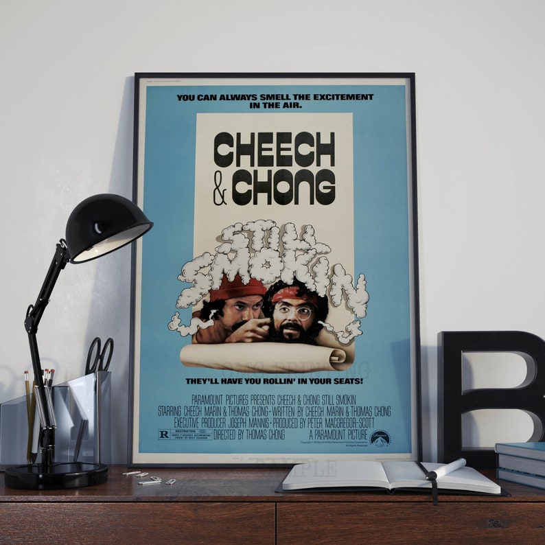POSTER Cheech And Chong Still Smoking Movie Poster , 80s Stoner Film