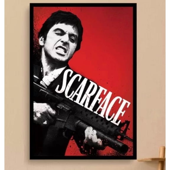 POSTER Crime Drama Poster Scarface Inspired Artwork Bold Wall Decor