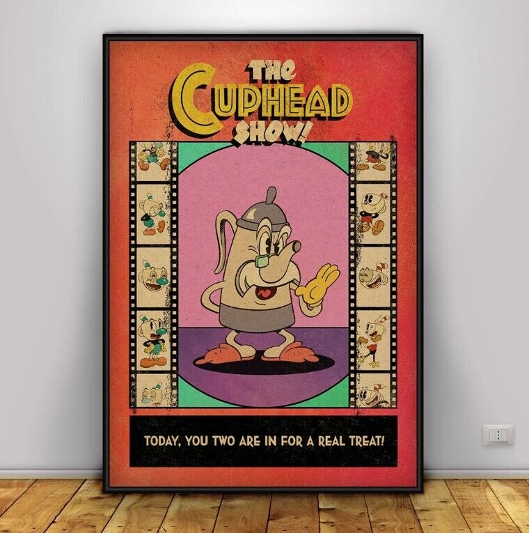 POSTER Cuphead Game Poster Wall Art Wall Prints Home Decor 4