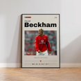POSTER David Beckham Poster, Soccer Star Wall Art, Sports Decor Print