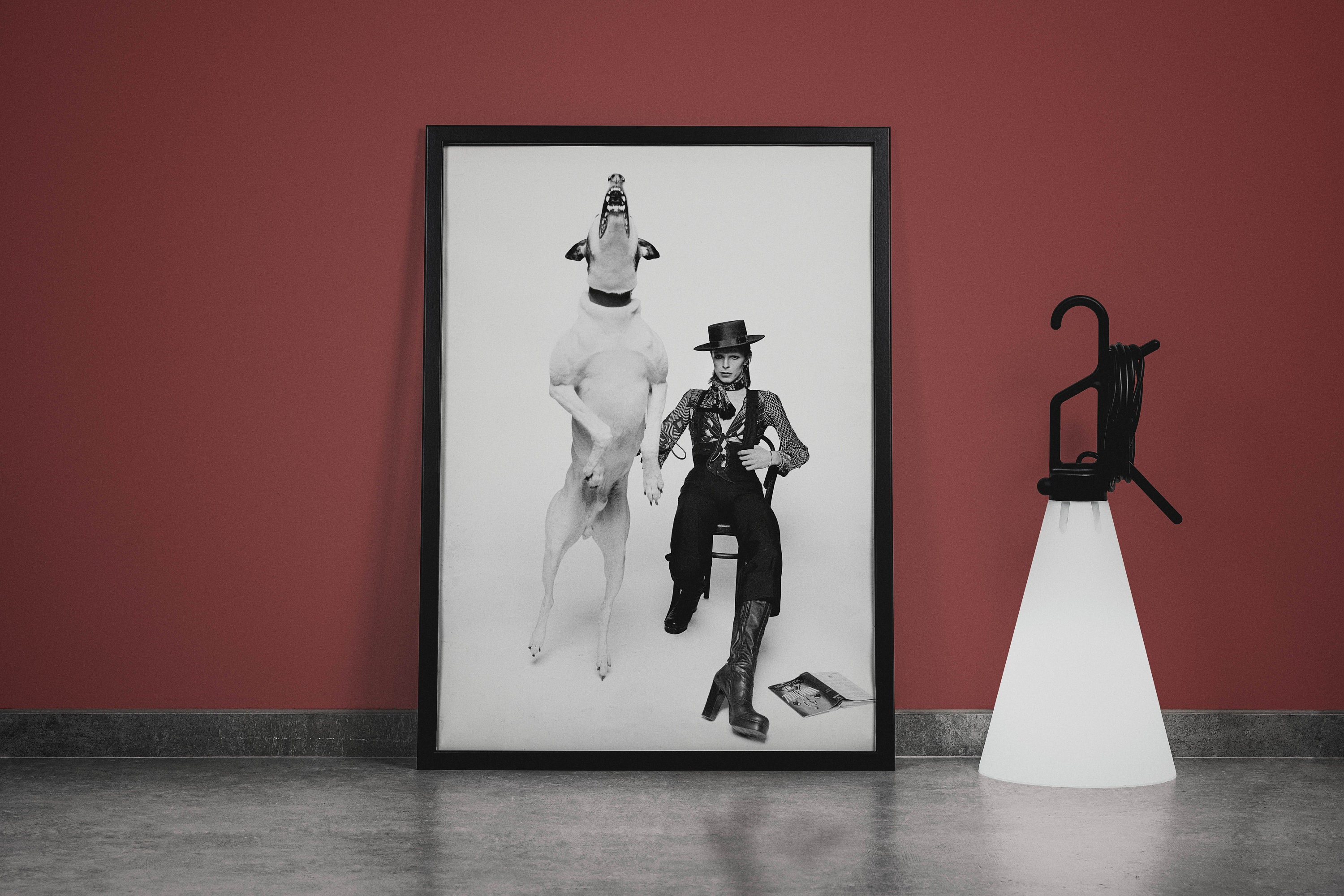 POSTER David Bowie and Dog Wall Art 1974 Diamond Dogs Album Wall Art