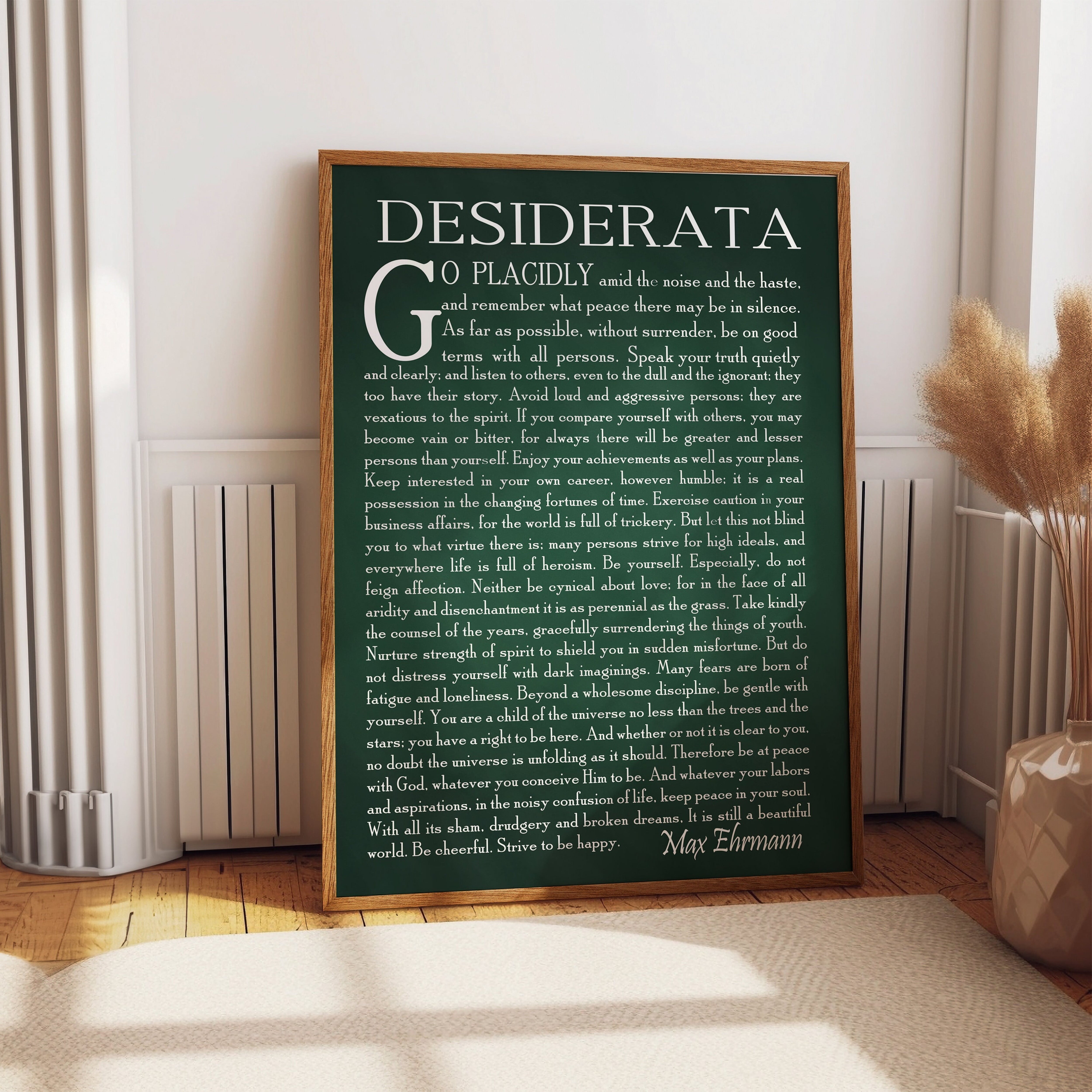 POSTER Desiderata Poem Desiderata Print Desiderata Poster Poetry Wall ...