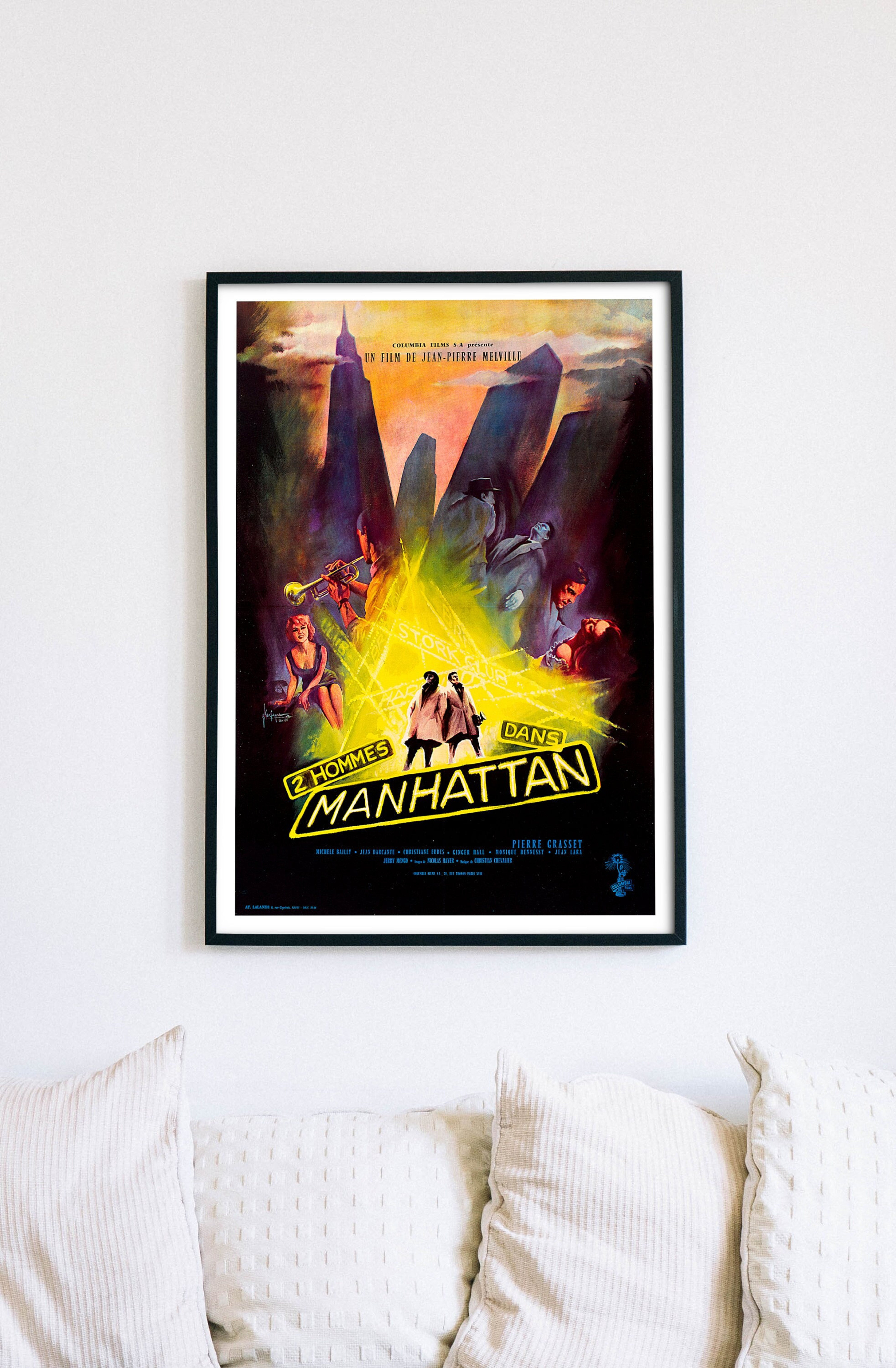 POSTER Deux Hommes dans Manhattan (2 Men in Manhattan), 1959 French