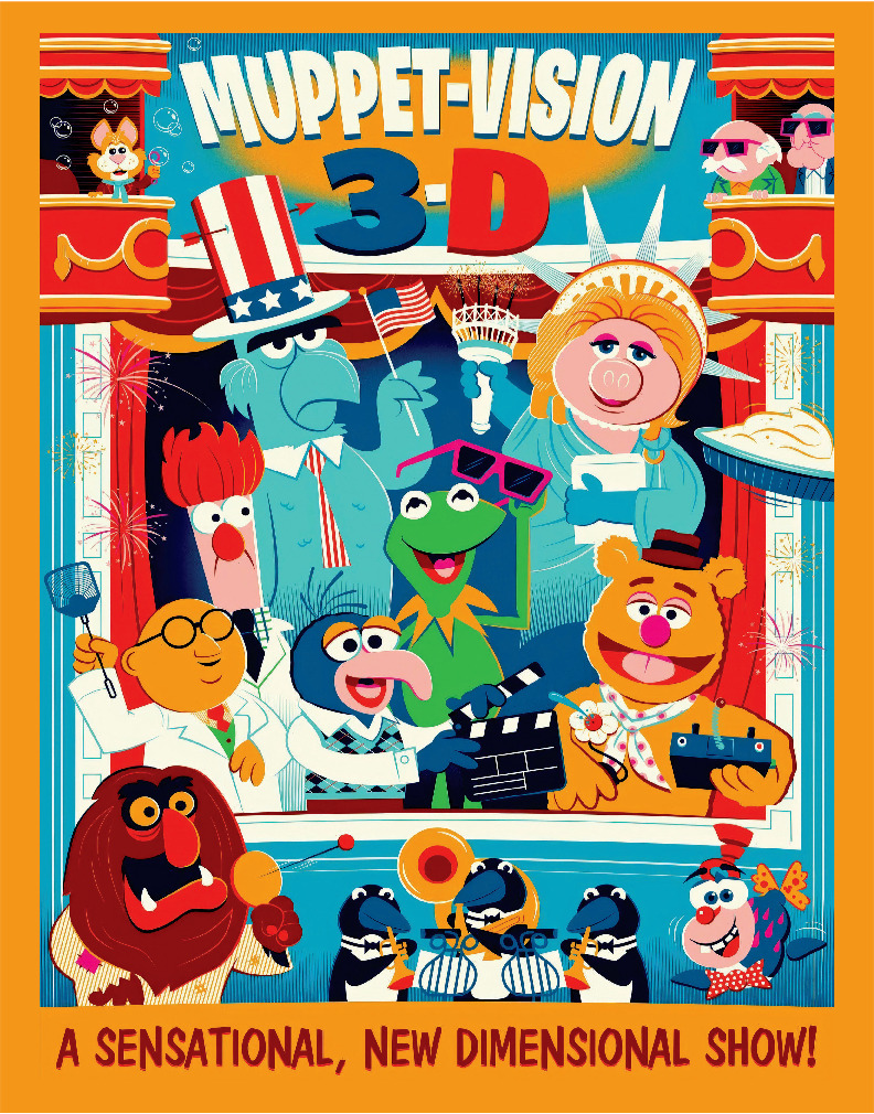 POSTER Disney Hollywood Studios Muppetvision Muppet Vision 3d Poster ...