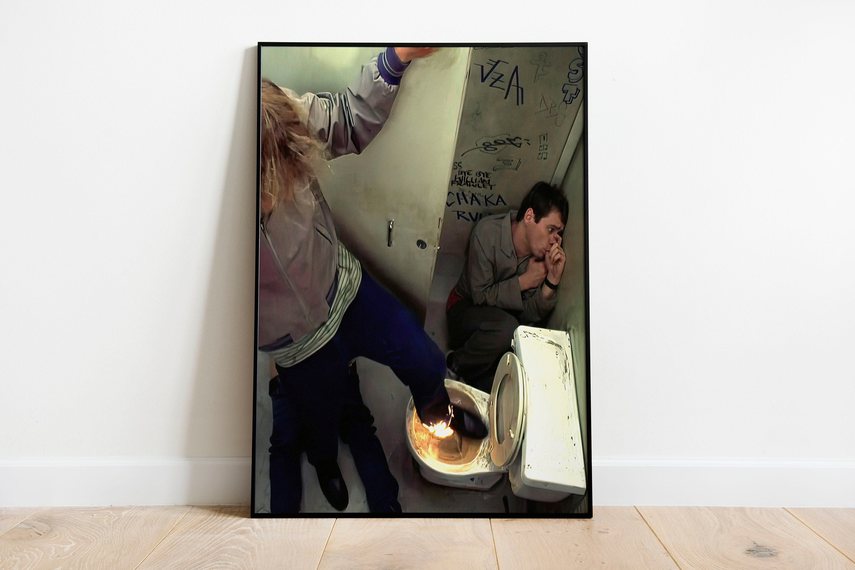 POSTER Dumb And Dumber Poster, Funny Bathroom Decor, Jim Carrey, Comedy ...