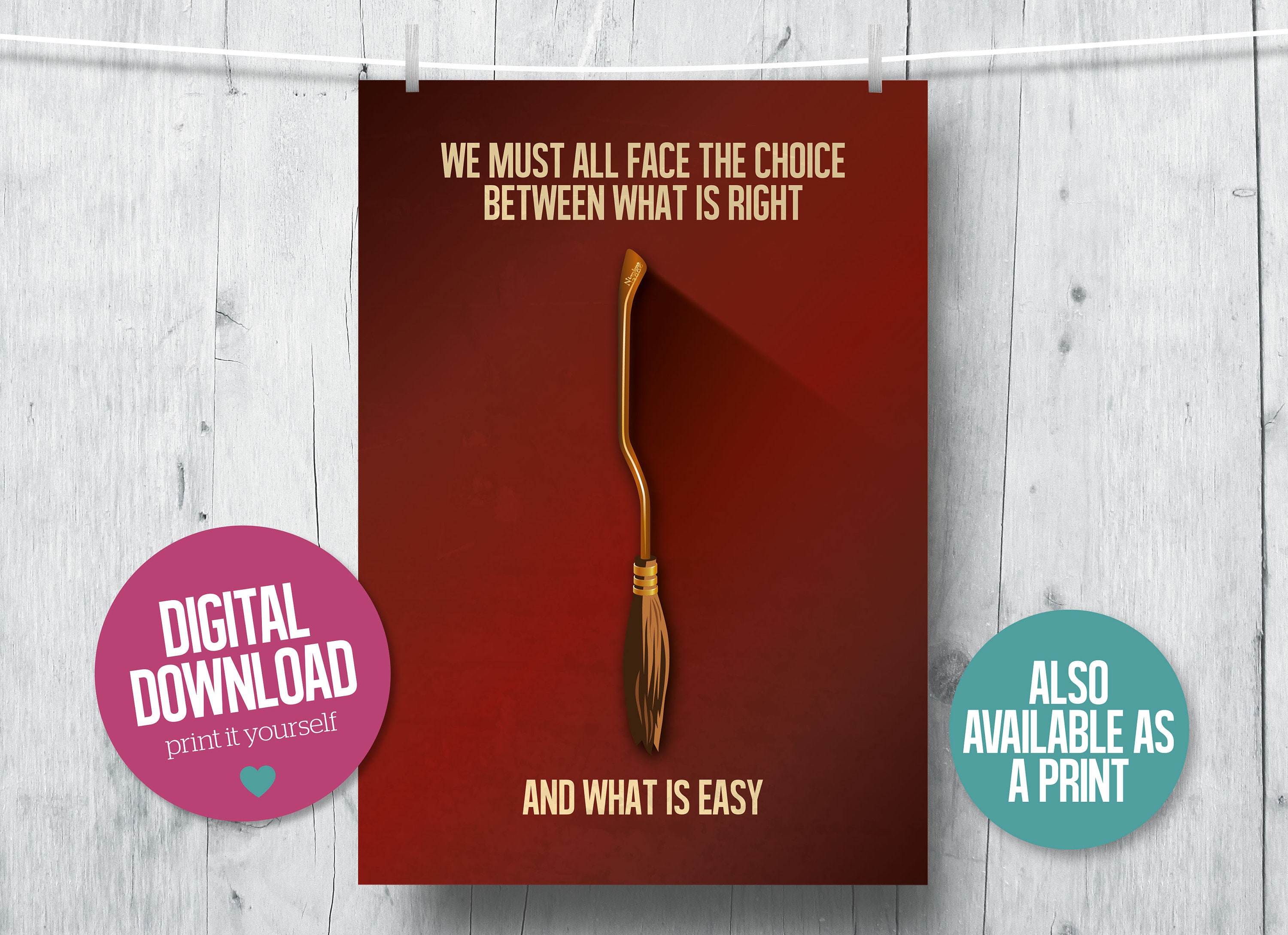 POSTER Dumbledore quote, Albus Dumbledore movie print, movie poster , printable movie art ...