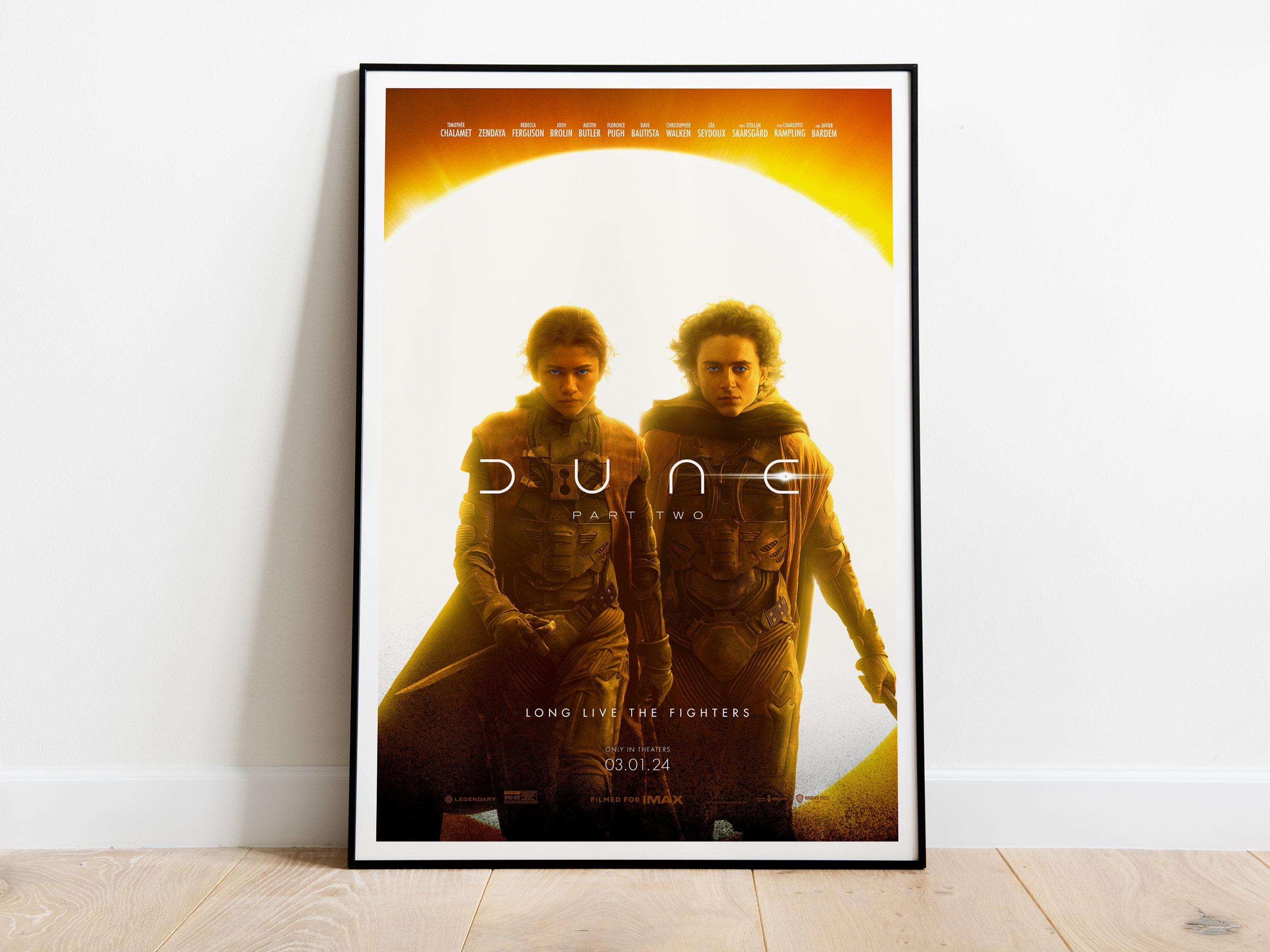 POSTER Dune Part Two, Denis Villeneuve, Timothée Chalamet, Rebecca