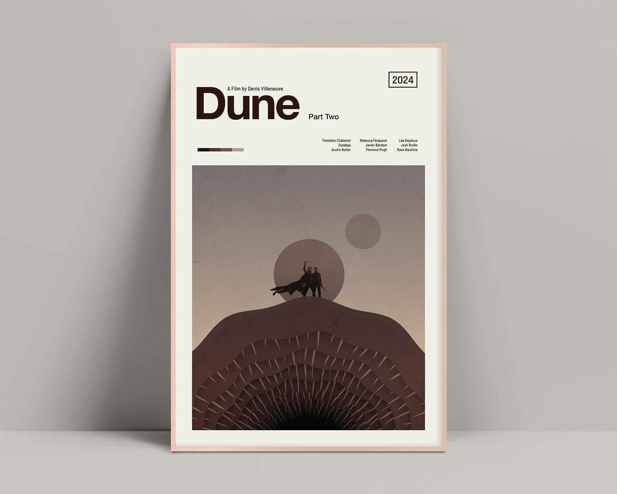 POSTER Dune Part Two Poster 2024, Minimalist Poster, Denis Villeneuve