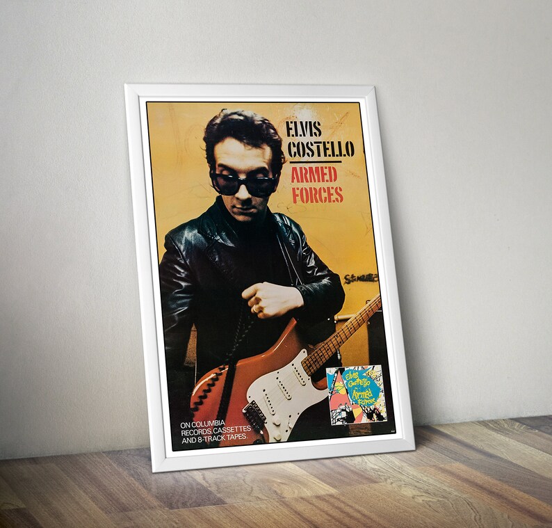 POSTER Elvis Costello Armed Forces Reproduction Promo Poster. Available