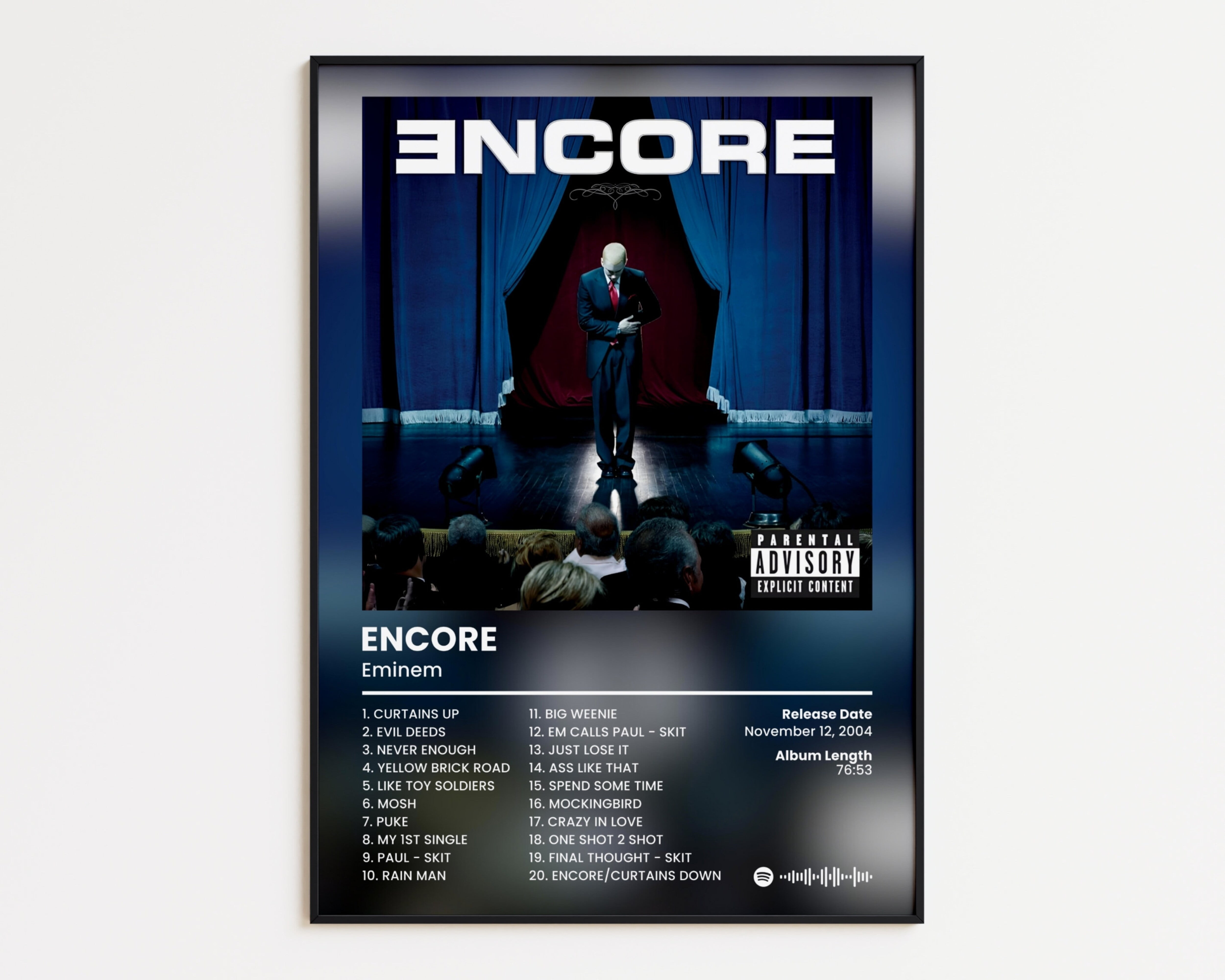 POSTER Eminem Cover Poster, Encore Print, Classics Rap Poster, Hip Hop ...
