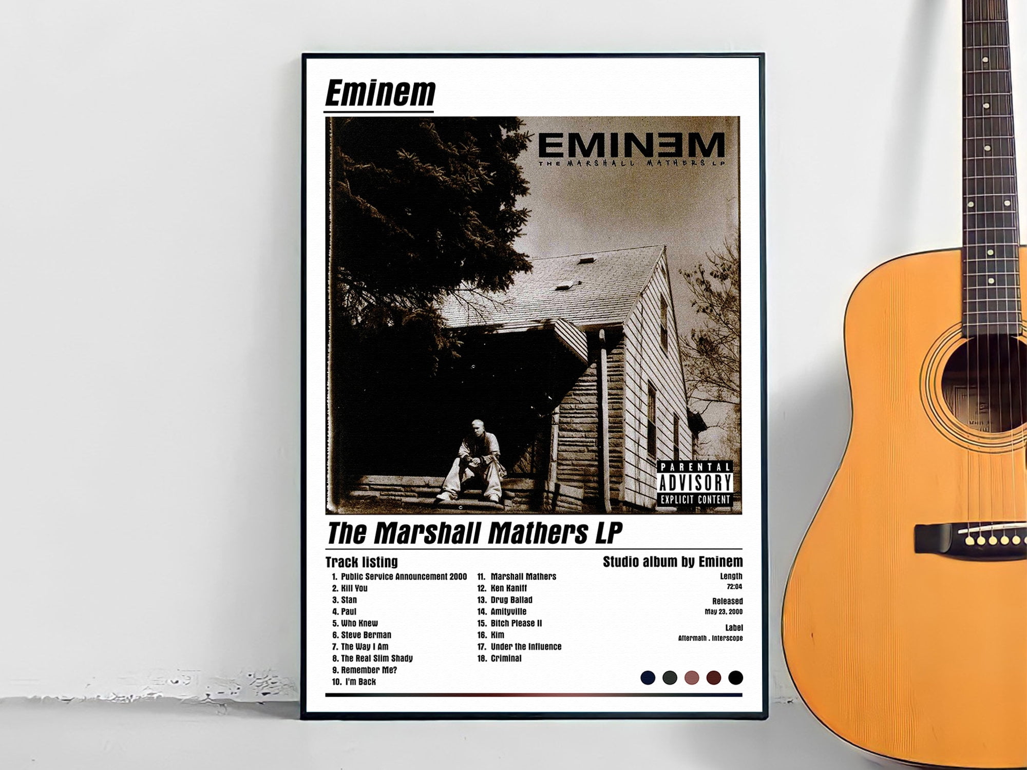 POSTER Eminem The Marshall Mathers LP Album Cover PosterUNFRAMED