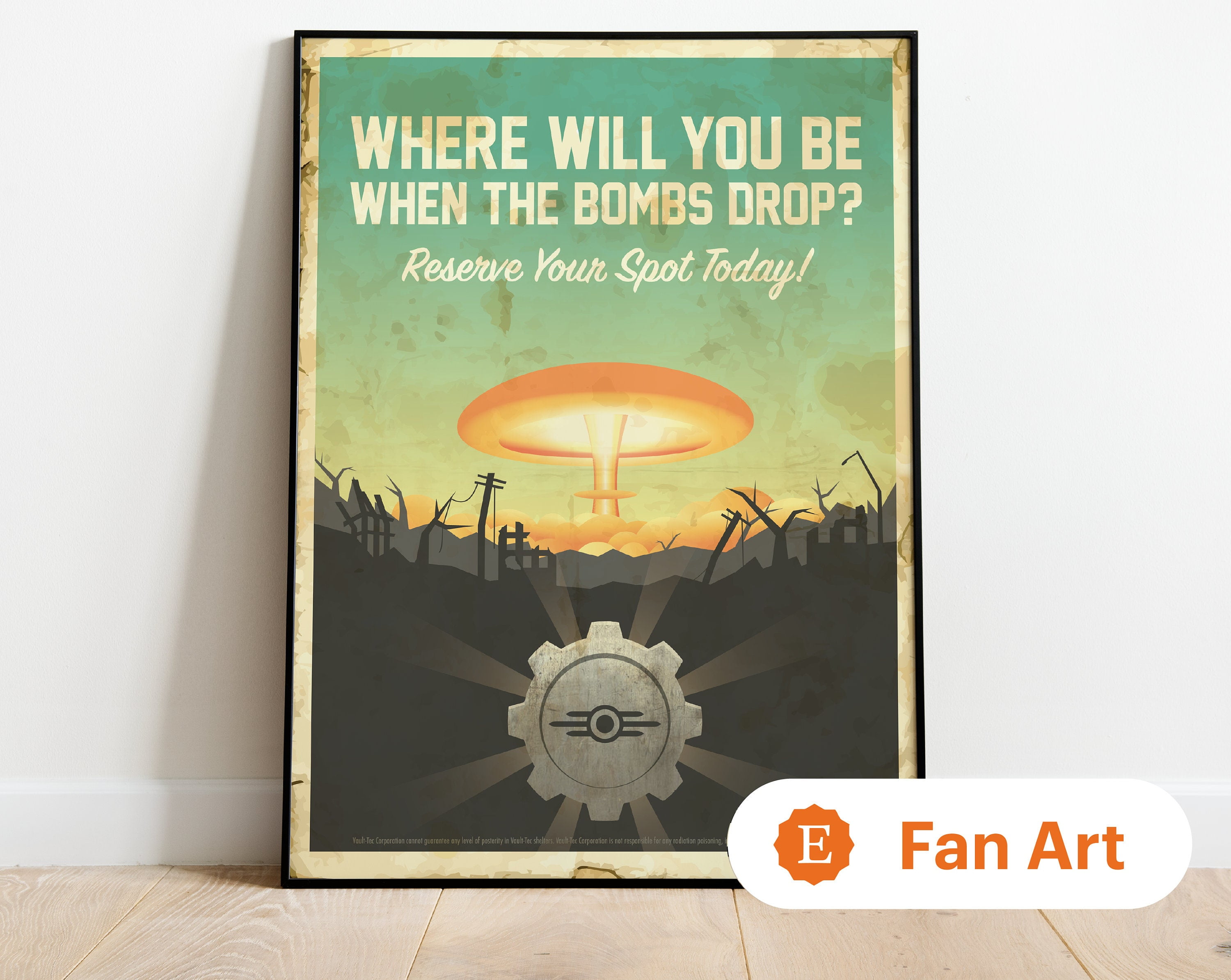 POSTER Fallout Poster Fallout VaultTec Vault/ Shelter Ad Inspired