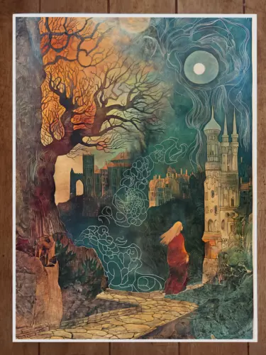POSTER Fantasy Art Nouveau Poster Dutch Inspired UNFRAMED, 24x36 ...