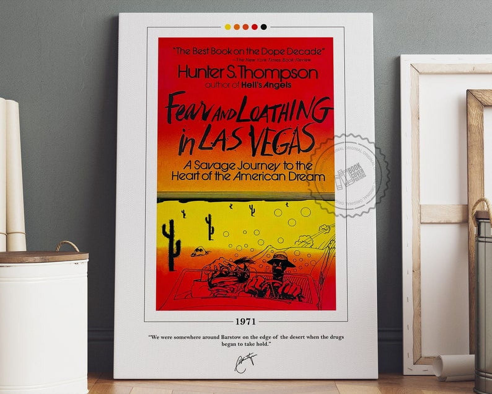 POSTER Fear and Loathing in Las Vegas Book Cover Poster | Hunter S