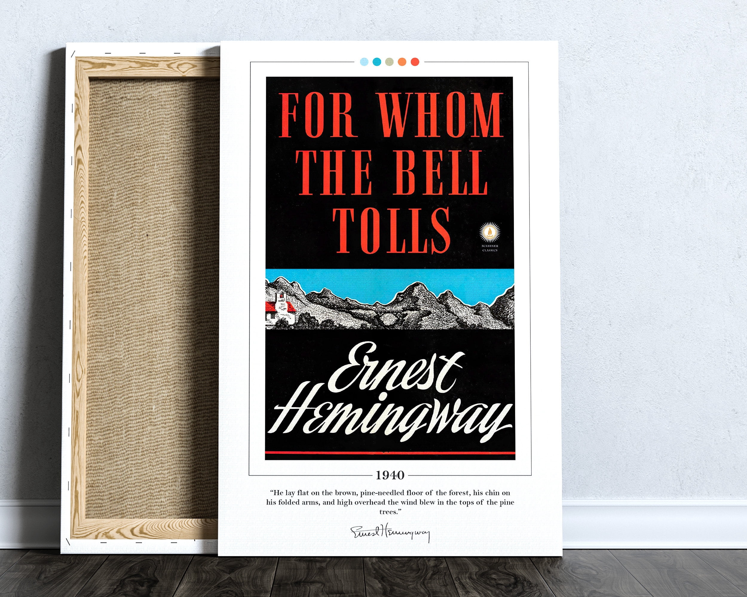 POSTER For Whom the Bell Tolls Book Cover Poster | Ernest Hemingway