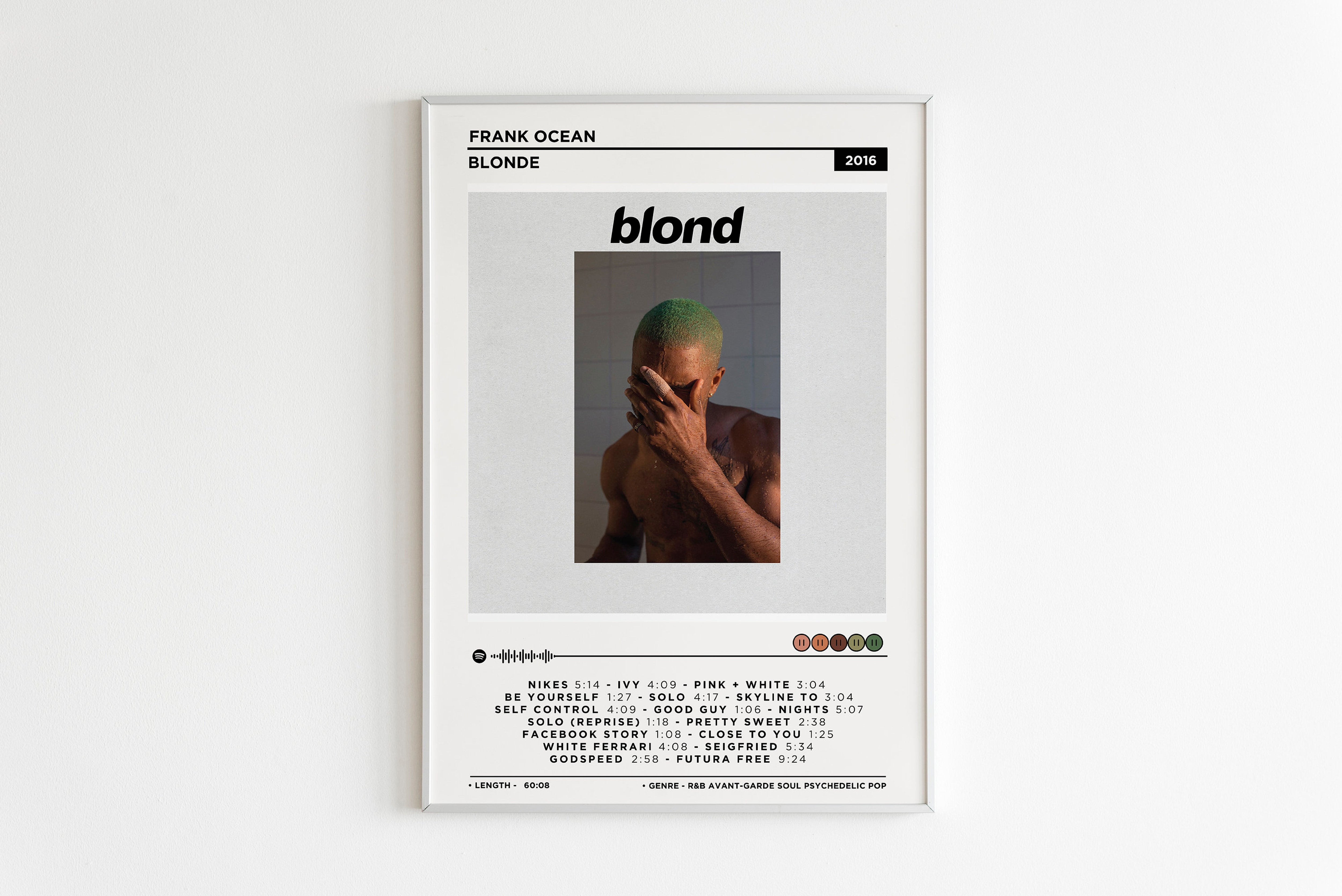 POSTER Frank Ocean - Blond Album Poster / Album Cover Poster / Music ...
