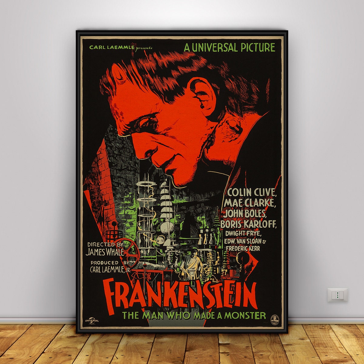 POSTER Frankenstein Poster Wall Art Wall Prints Home Decor